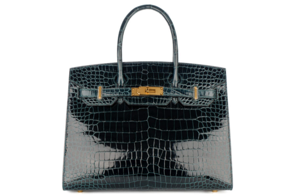 Hermès Birkin 30 Vert Cyprus Shiny Alligator Gold Hardware