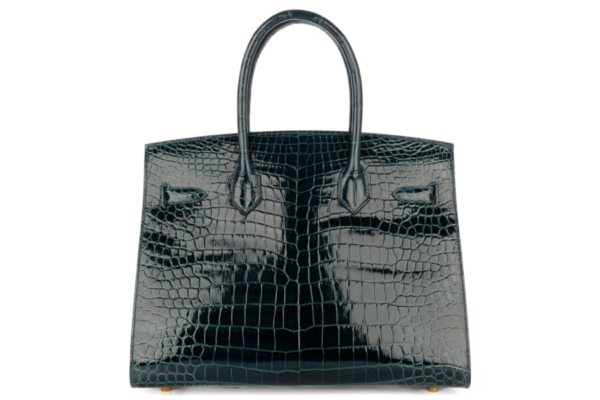 Hermès Birkin 30 Vert Cyprus Shiny Alligator Gold Hardware - Image 3